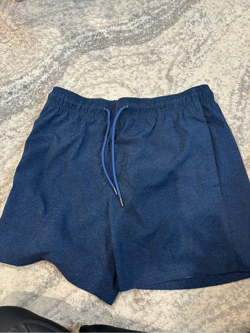 Men's Swim Shorts in Navy with Elastic Waist